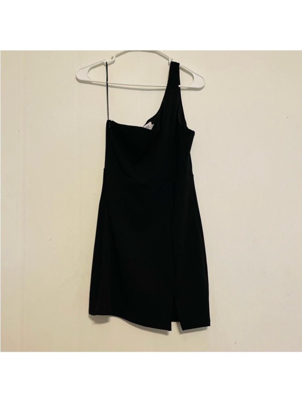 Princess Polly Black One Shoulder Mini Dress